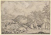The Watermill, Allart van Everdingen  Dutch, Engraving; fourth state of four