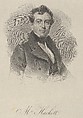 James Henry Hackett, Asher Brown Durand American, Engraving on chine collé; second state of three