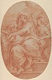 The Prophet Jeremiah, Sebastiano Conca  Italian, Red chalk