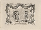 Annual Caledonian Ball Ticket, Asher Brown Durand  American, Engraving; second state of two