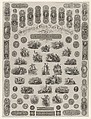 Specimen Sheet of Bank Note Engraving, Asher Brown Durand American, Engraving