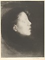 Head of a Woman (Tête de femme) (Nelly Carrière / Closed Eyes / Profile of a Young Girl), from "L'Estampe Originale", Eugène Carrière  French, Lithograph