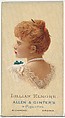 Lillian Elmore, from World's Beauties, Series 2 (N27) for Allen & Ginter Cigarettes, Allen & Ginter  American, Commercial color lithograph