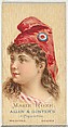 Marie Roze, from World's Beauties, Series 2 (N27) for Allen & Ginter Cigarettes, Allen & Ginter  American, Commercial color lithograph