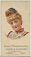 Eliza Weathersby, from World's Beauties, Series 2 (N27) for Allen & Ginter Cigarettes, Allen & Ginter  American, Commercial color lithograph