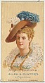 Mrs. Schaffer, from World's Beauties, Series 2 (N27) for Allen & Ginter Cigarettes, Allen & Ginter  American, Commercial color lithograph