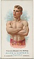 Young Bibby (George Mehling), Wrestler, from World's Champions, Series 1 (N28) for Allen & Ginter Cigarettes, Allen & Ginter  American, Commercial color lithograph