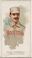 John Morrell, Baseball Player, 1st Baseman, Boston, from World's Champions, Series 2 (N29) for Allen & Ginter Cigarettes, Allen & Ginter American, Commercial color lithograph