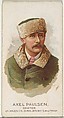 Axel Paulsen, Skater, from World's Champions, Series 2 (N29) for Allen & Ginter Cigarettes, Allen & Ginter American, Commercial color lithograph