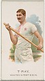 T. Ray, Pole Vaulter, from World's Champions, Series 2 (N29) for Allen & Ginter Cigarettes, Allen & Ginter  American, Commercial color lithograph
