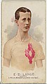 E.D. Lange, Walker, from World's Champions, Series 2 (N29) for Allen & Ginter Cigarettes, Allen & Ginter American, Commercial color lithograph