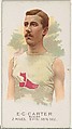 E.C. Carter, Runner, from World's Champions, Series 2 (N29) for Allen & Ginter Cigarettes, Allen & Ginter American, Commercial color lithograph