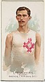 L.E. Myers, Runner, from World's Champions, Series 2 (N29) for Allen & Ginter Cigarettes, Allen & Ginter American, Commercial color lithograph