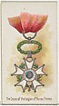The Cross of the Legion of Honor, France, from the World's Decorations series (N30) for Allen & Ginter Cigarettes, Allen & Ginter  American, Commercial color lithograph