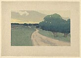 The Long Road – Argilla Road, Ipswich, Arthur Wesley Dow  American, Color woodcut