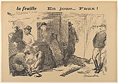 En joue...Faux!, from "La Feuille", René-Georges Hermann-Paul French, Lithograph