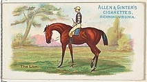 The Lion, from The World's Racers series (N32) for Allen & Ginter Cigarettes, Allen & Ginter  American, Commercial color lithograph