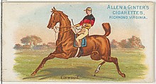 Elkwood, from The World's Racers series (N32) for Allen & Ginter Cigarettes, Allen & Ginter American, Commercial color lithograph