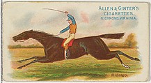 Hidalgo, from The World's Racers series (N32) for Allen & Ginter Cigarettes, Allen & Ginter American, Commercial color lithograph