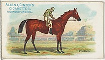 Pontico, from The World's Racers series (N32) for Allen & Ginter Cigarettes, Allen & Ginter American, Commercial color lithograph