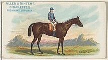 Saxony, from The World's Racers series (N32) for Allen & Ginter Cigarettes, Allen & Ginter American, Commercial color lithograph