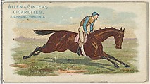 From The World's Racers series (N32) for Allen & Ginter Cigarettes, Allen & Ginter American, Commercial color lithograph