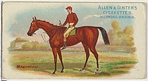 Magnetizer, from The World's Racers series (N32) for Allen & Ginter Cigarettes, Allen & Ginter American, Commercial color lithograph