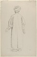 A Muslim Preparing for Prayer, Jean-Léon Gérôme French, Black chalk on wove paper