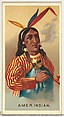 American Indian, from World's Smokers series (N33) for Allen & Ginter Cigarettes, Allen & Ginter American, Commercial color lithograph
