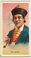 Tibet, from World's Smokers series (N33) for Allen & Ginter Cigarettes, Allen & Ginter  American, Commercial color lithograph