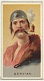 Serbian, from World's Smokers series (N33) for Allen & Ginter Cigarettes, Allen & Ginter American, Commercial color lithograph