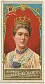 Queen of Belgium, from World's Sovereigns series (N34) for Allen & Ginter Cigarettes, Allen & Ginter American, Commercial color lithograph