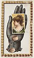 Card Number 1, cut-out from banner advertising the Opera Gloves series (G29) for Allen & Ginter Cigarettes, Allen & Ginter American, Commercial color lithograph