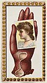 Card Number 4, cut-out from banner advertising the Opera Gloves series (G29) for Allen & Ginter Cigarettes, Allen & Ginter  American, Commercial color lithograph