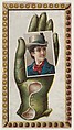 Card Number 11, cut-out from banner advertising the Opera Gloves series (G29) for Allen & Ginter Cigarettes, Allen & Ginter  American, Commercial color lithograph