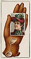Card Number 24, cut-out from banner advertising the Opera Gloves series (G29) for Allen & Ginter Cigarettes, Allen & Ginter  American, Commercial color lithograph