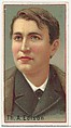 Thomas A. Edison, printer's sample for the World's Inventors souvenir album (A25) for Allen & Ginter Cigarettes, Allen & Ginter  American, Commercial color lithograph