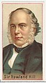 Sir Rowland Hill, printer's sample for the World's Inventors souvenir album (A25) for Allen & Ginter Cigarettes, Allen & Ginter  American, Commercial color lithograph