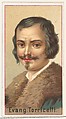 Evangelista Torricelli, printer's sample for the World's Inventors souvenir album (A25) for Allen & Ginter Cigarettes, Allen & Ginter  American, Commercial color lithograph