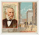 Oswald Ottendorfer, New Yorker Staats-Zeitung, from the American Editors series (N35) for Allen & Ginter Cigarettes, Allen & Ginter  American, Commercial color lithograph