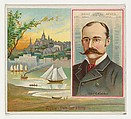 John A. Sleicher, Albany Evening Journal, from the American Editors series (N35) for Allen & Ginter Cigarettes, Allen & Ginter American, Commercial color lithograph