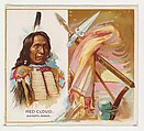 Red Cloud, Dakota Sioux, from the American Indian Chiefs series (N36) for Allen & Ginter Cigarettes, Allen & Ginter American, Commercial color lithograph