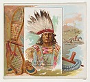 Chief Gall, Hunkpapa Sioux, from the American Indian Chiefs series (N36) for Allen & Ginter Cigarettes, Allen & Ginter American, Commercial color lithograph