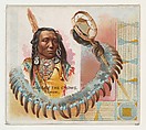 King of the Crows, Crow, from the American Indian Chiefs series (N36) for Allen & Ginter Cigarettes, Allen & Ginter  American, Commercial color lithograph