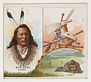 Big Elk, Ponca, from the American Indian Chiefs series (N36) for Allen & Ginter Cigarettes, Allen & Ginter American, Commercial color lithograph