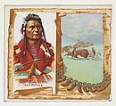 Chief Joseph, Nez Perces, from the American Indian Chiefs series (N36) for Allen & Ginter Cigarettes, Allen & Ginter  American, Commercial color lithograph