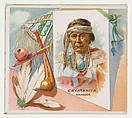 Cayatanita, Navajos, from the American Indian Chiefs series (N36) for Allen & Ginter Cigarettes, Allen & Ginter American, Commercial color lithograph