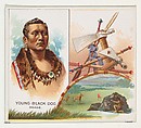 Young Black Dog, Osage, from the American Indian Chiefs series (N36) for Allen & Ginter Cigarettes, Allen & Ginter  American, Commercial color lithograph