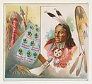 Big Chief, Ponca, from the American Indian Chiefs series (N36) for Allen & Ginter Cigarettes, Allen & Ginter American, Commercial color lithograph