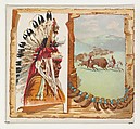 Man and Chief, Pawnee, from the American Indian Chiefs series (N36) for Allen & Ginter Cigarettes, Allen & Ginter  American, Commercial color lithograph